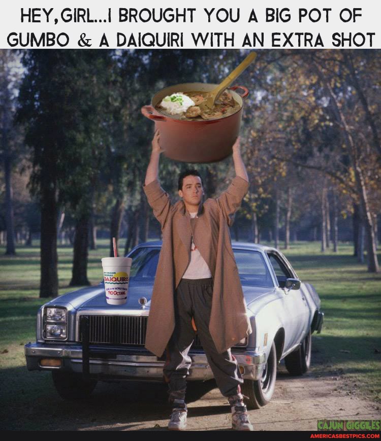 GUMBO
HEY, GIRL. BROUGHT YOU A BIG POT OF
A _DAIQUIRI WITH AN EXTRA
SHOT