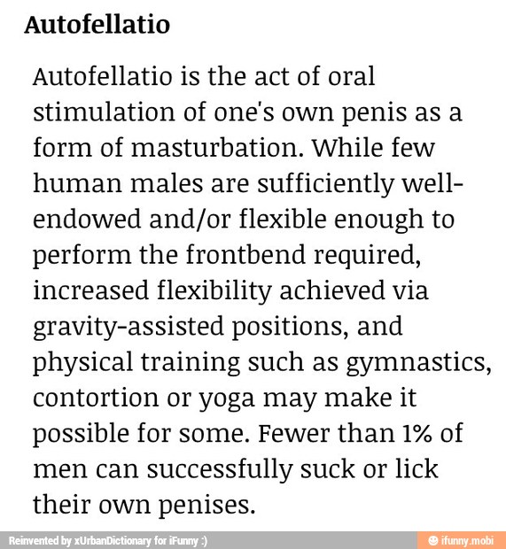 Autofellatio