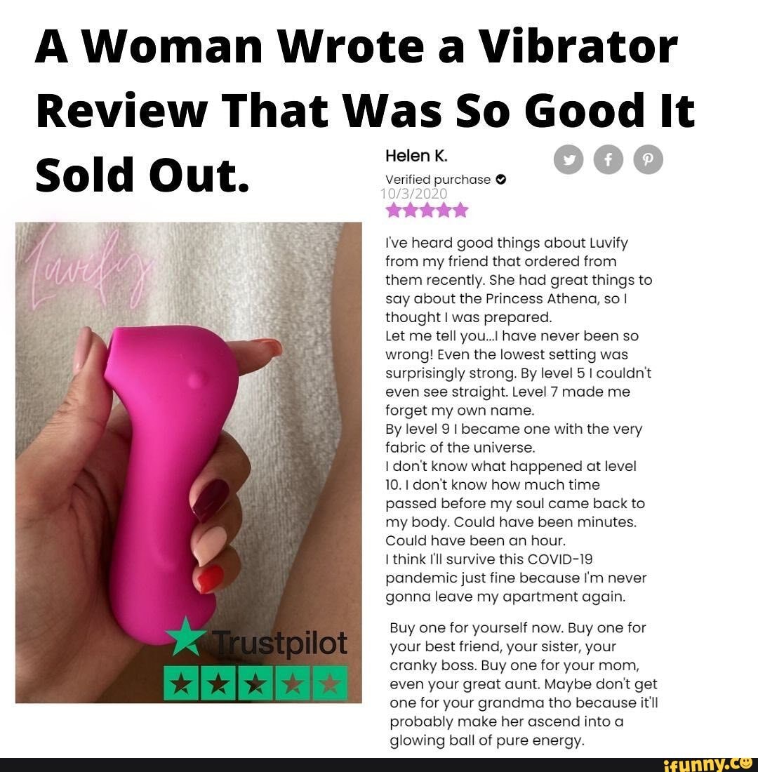 A Woman Wrote a Vibrator Review That Was So Good It Sold ...