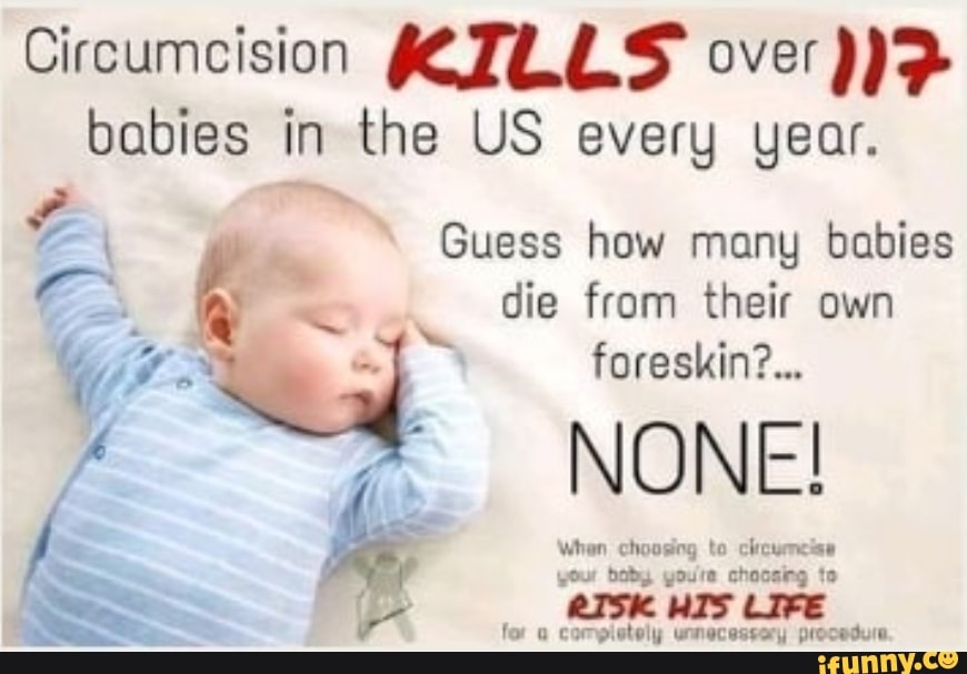 Circumcision (JLLS over pyp babies in the US every year. Guess how many