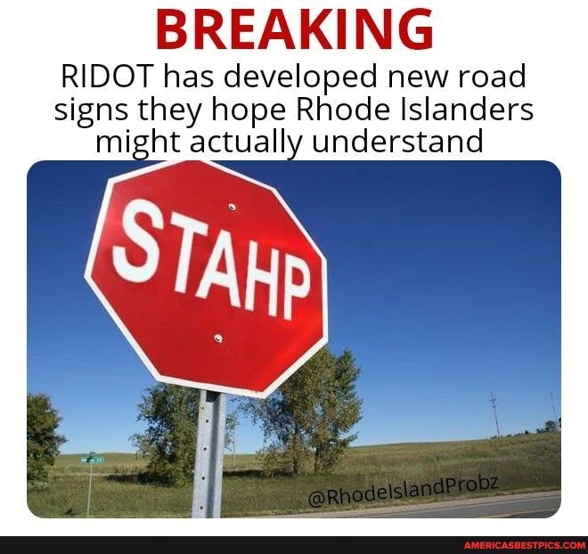 BREAKING RIDOT has developed new road signs they hope Rhode Islanders