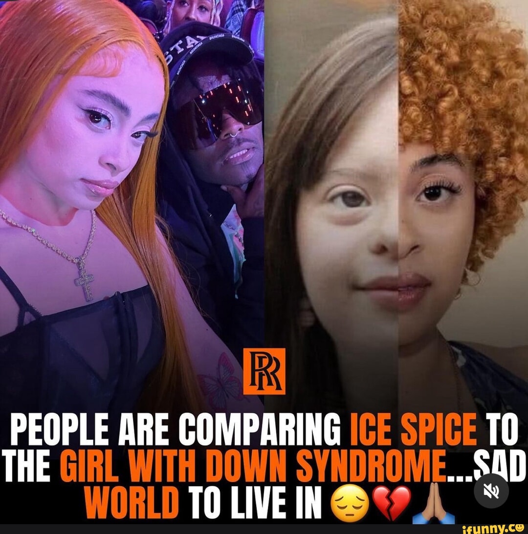 Ice Spice Compared to Woman With Down Syndrome by Fan - XXL