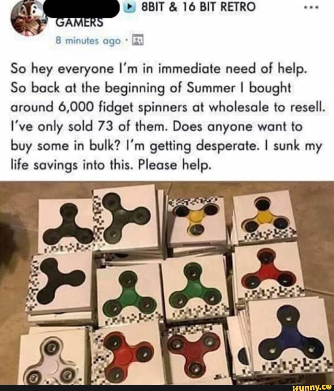 6000 fidget spinners