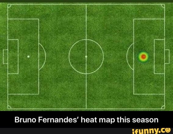 Bruno Fernandes Heat Map This Season Bruno Fernandes Heat Map This