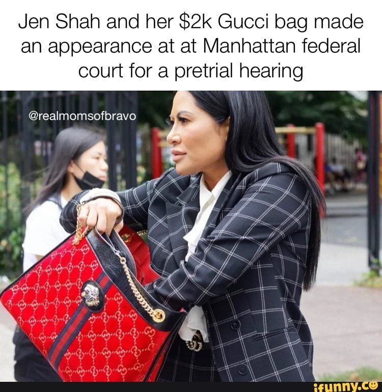 Jen Shah and her Gucci bag made an appearance at at Manhattan federal