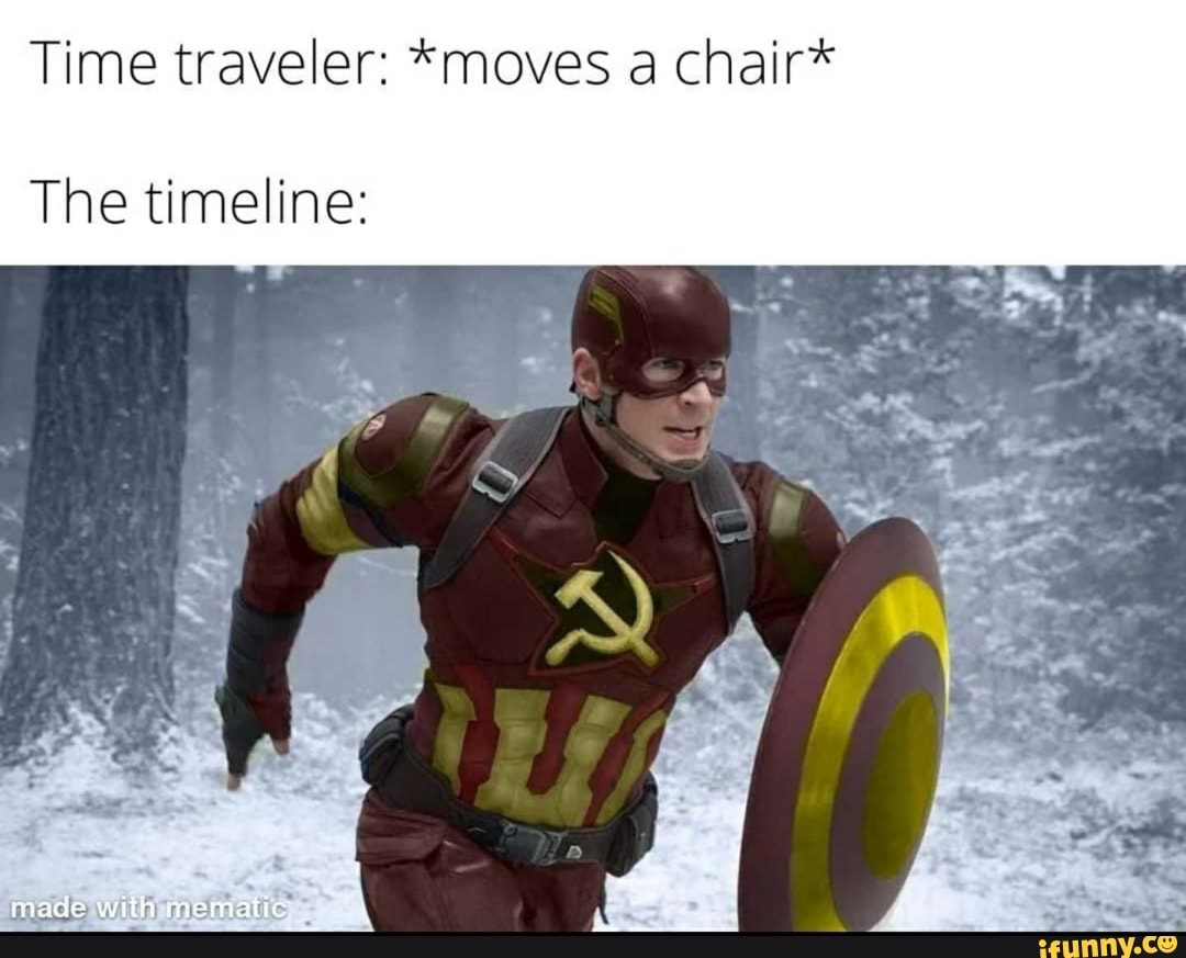 time travel movies a chair meme