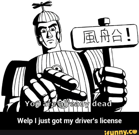 elp I just got my driver's license - Welp I just got my driver's license