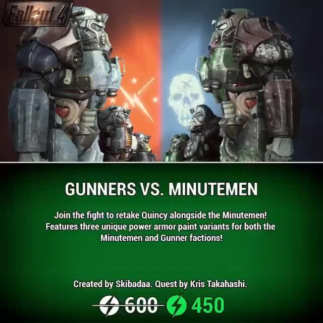 fallout 4 join the gunners