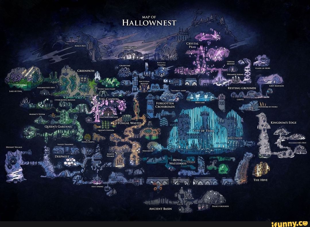 MAP OF HALLOWNEST - iFunny