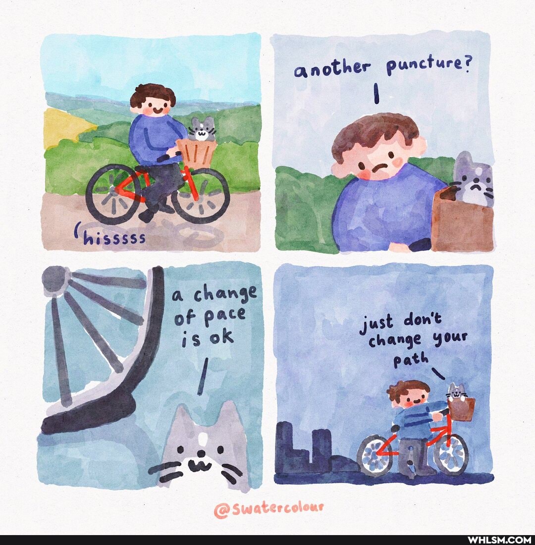 another puncture?
just don't change your
@Swatercolour