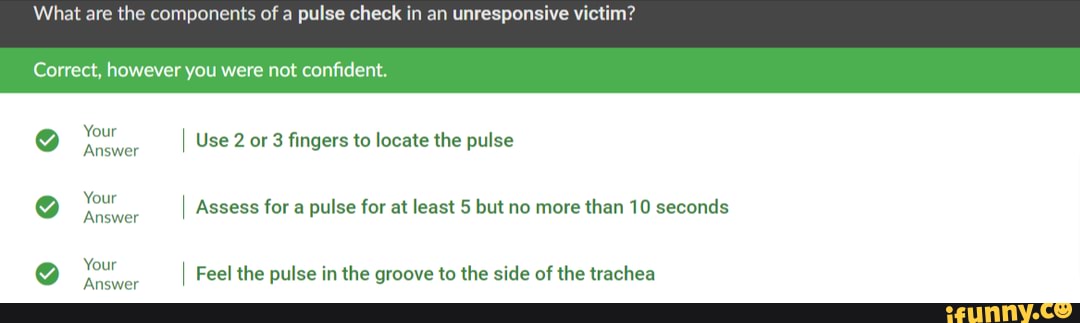 what-are-the-components-of-a-pulse-check-in-an-unresponsive-victim