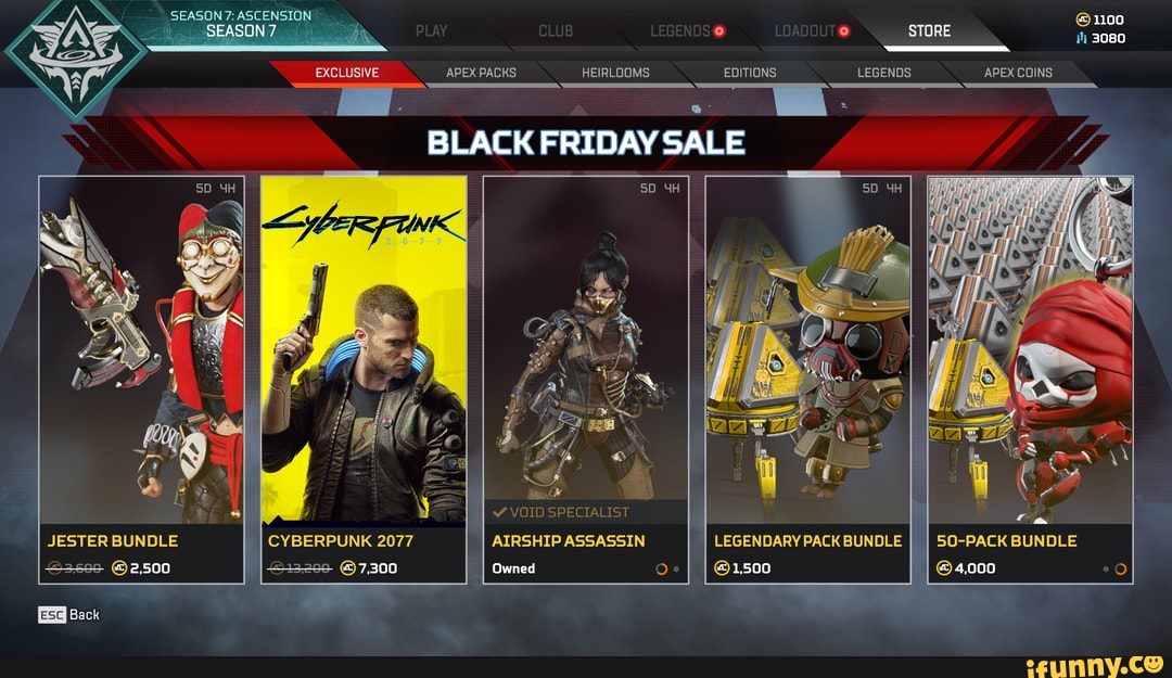 SEASON ASCENSION SEASON STORE EXCLUSIVE APEX PACKS HEIRLOOMS EDITIONS LEGENDS APEX