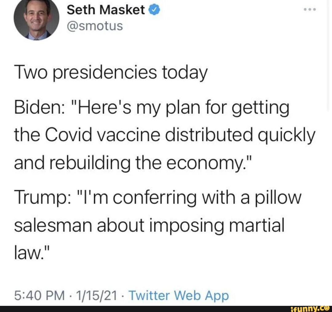 trump pillow salesman martial law