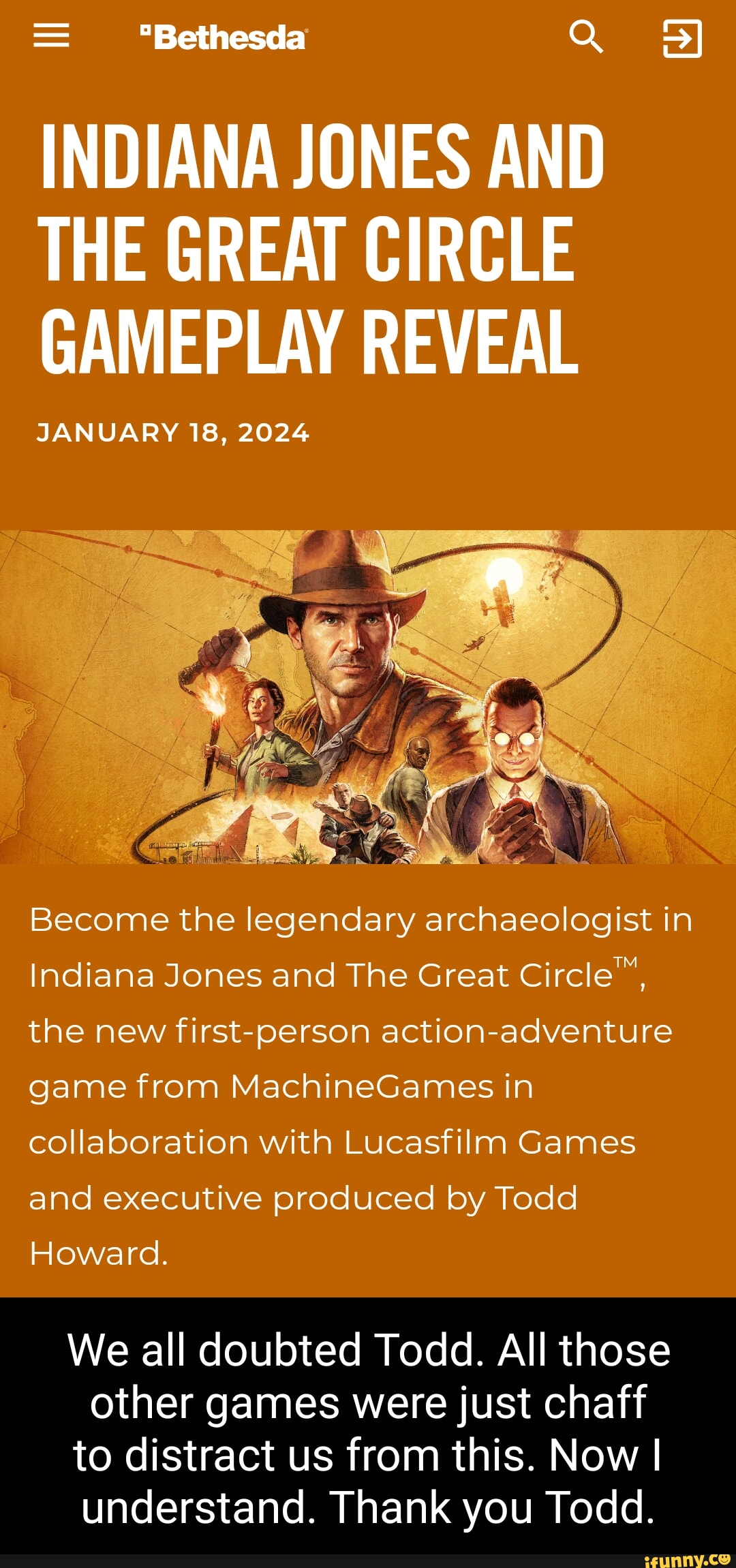 Indiana Jones and The Great Circle Gameplay Reveal
