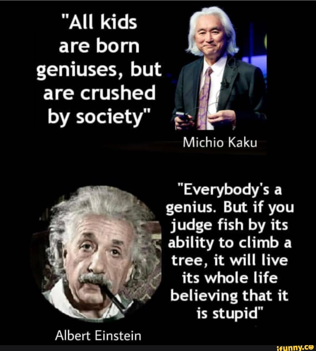 "All Kids Are Born ' Geniuses, But ‘N Are Crushed By Society ...