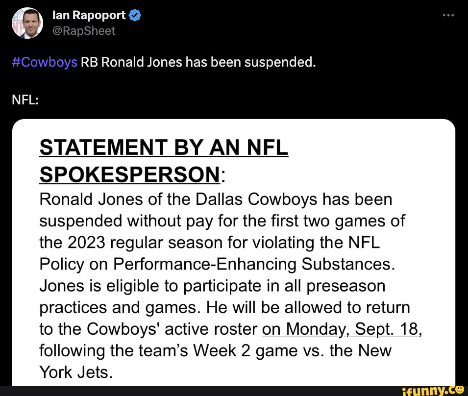 Statement by an NFL Spokesperson