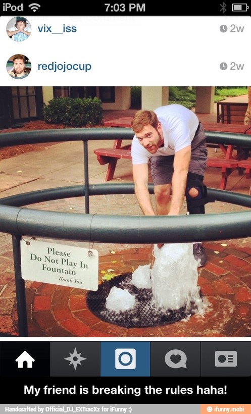 My friend is breaking the rules haha! - My friend is breaking the rules haha!