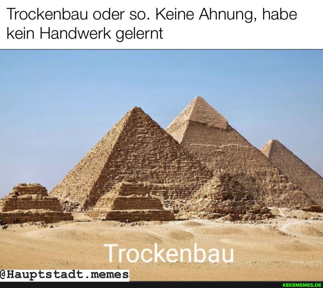 Trockenbau oder so. Keine Ahnung, habe kein Handwerk gelernt
Sek.n au