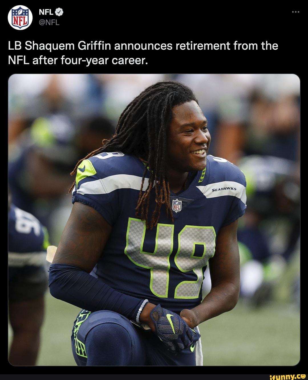 Former Seahawks LB Shaquem Griffin Announces Retirement From NFL - Sports  Illustrated