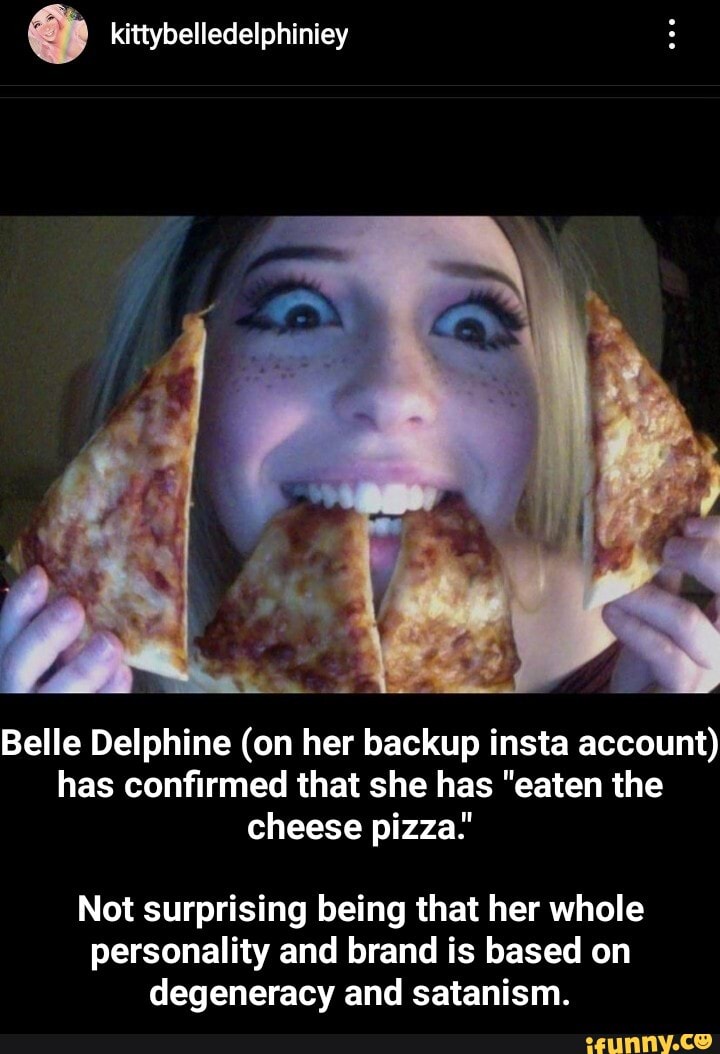 Belle delphine pizza