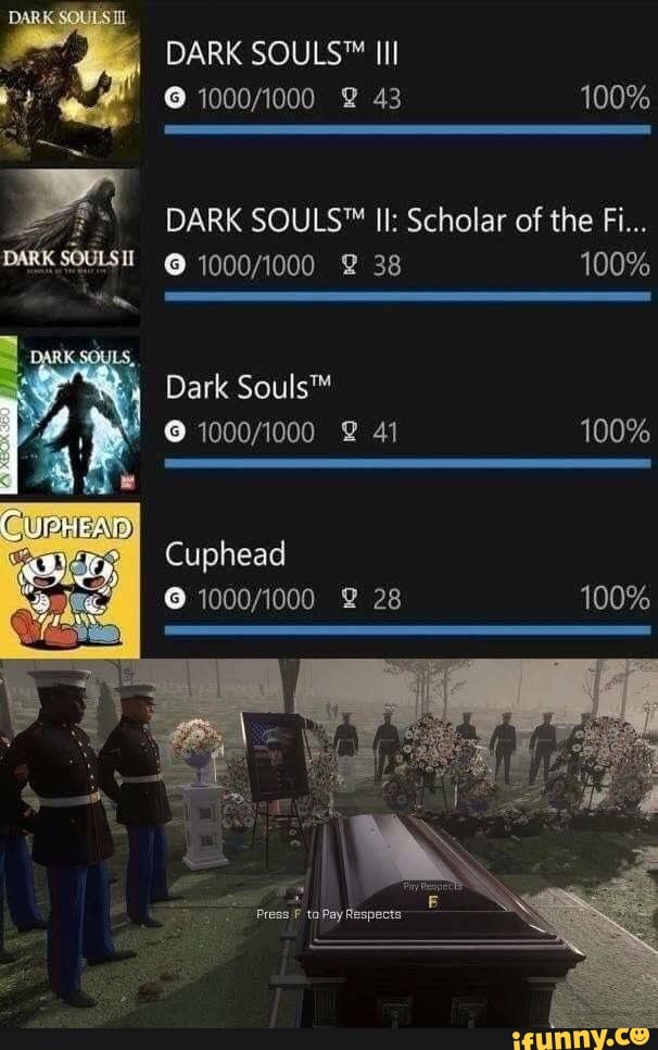 DARK Ill
DARK II: Scholar of the Fi...
100%
100%
100%
Dark
Cuphead
28
Press F toPay Respects
