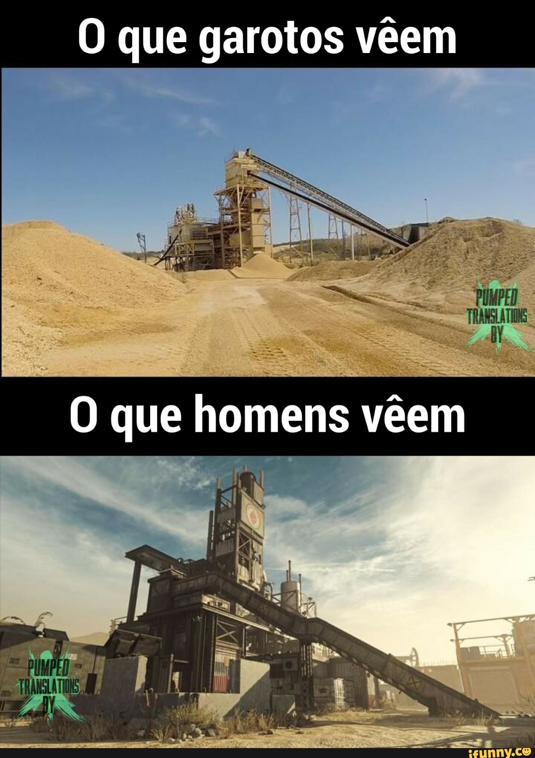 O que garotos vêem
O que homens vêem