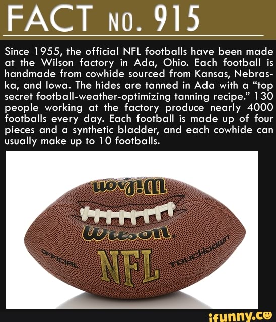 Super Bowl footballs are made at Wilson factory in Ada, Ohio