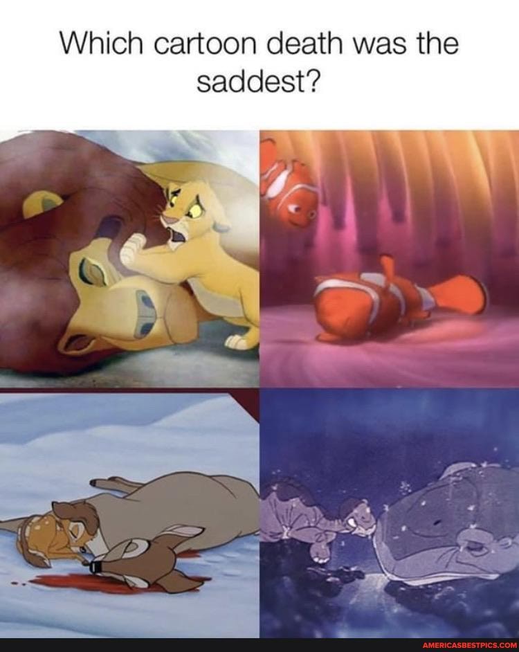 Which cartoon death was the saddest?