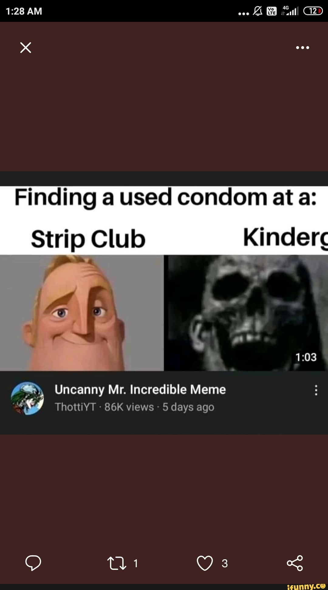 Am Finding A Used Condom At A Strip Club Uncanny Mr Incredible Meme Thottiyt Views 5 Days Ago
