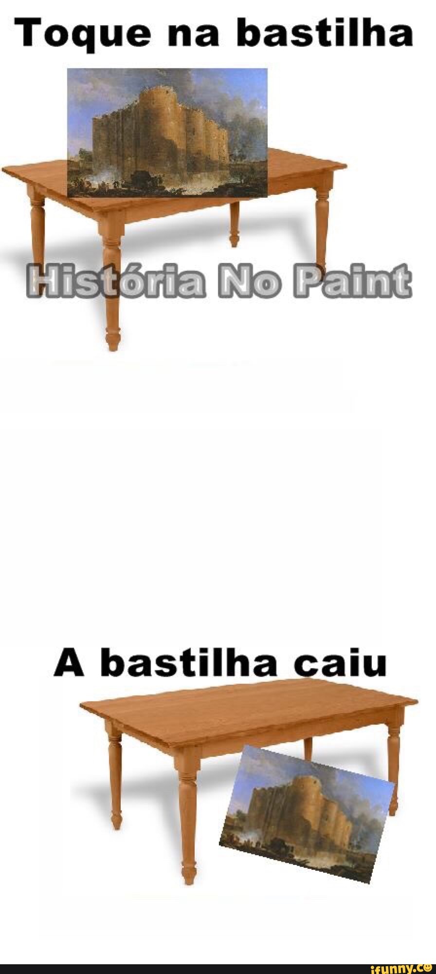 Toque na bastilha
A bastilha caiu