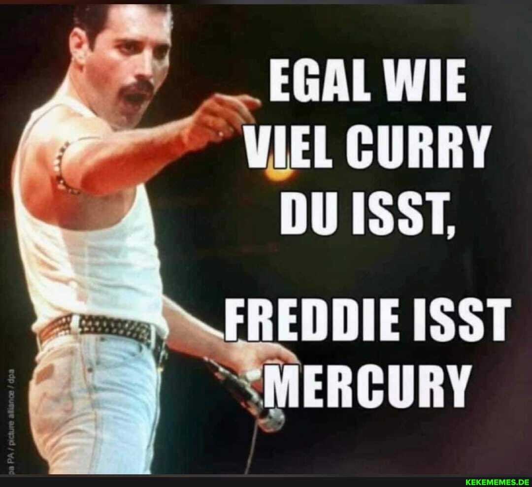 _ EGAL WIE VIEL CURRY DU ISST,
FREDDIE ISST
'SMERGURY