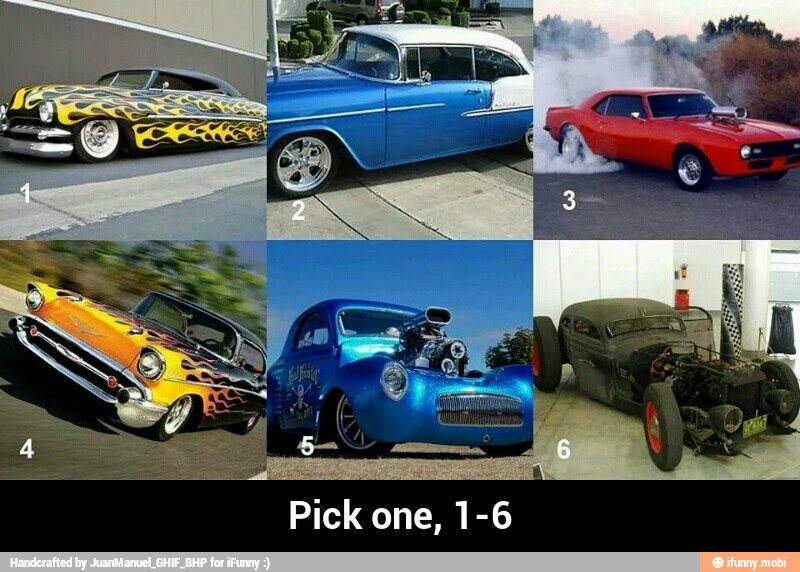 Pick one, 1-6 - Pick one, 1-6