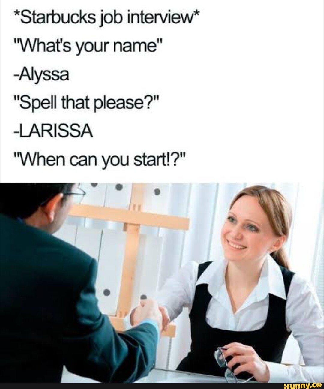 Starbucks Job Interview What s Your Name Alyssa Spell That Please starbucks-job-interview-what-s-your-name-alyssa-spell-that-please
