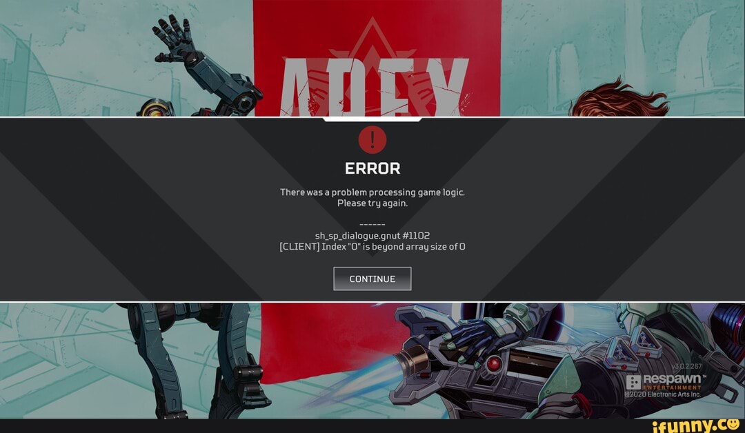 There was a problem processing game logic please try again apex legends ошибка