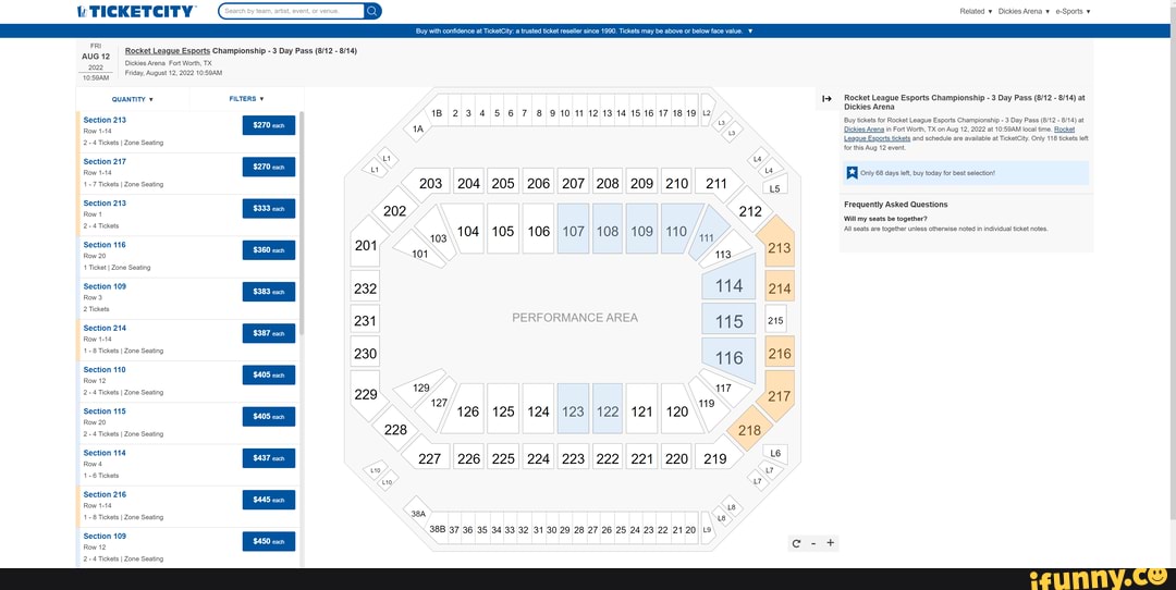 FRI AUG 12 2022 QUANTITY Section 213 Row 114 24 Tickets I Zone