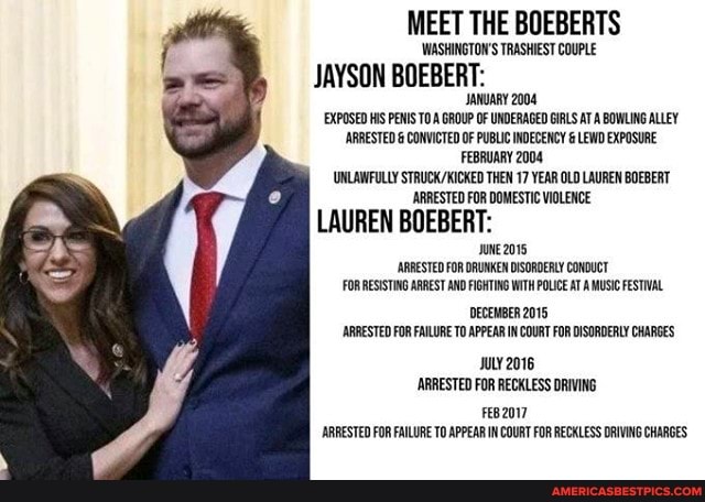 Meet The Boeberts Washingtons Trashiest Couple Jayson Boebert January 2004 Exposed His Penis