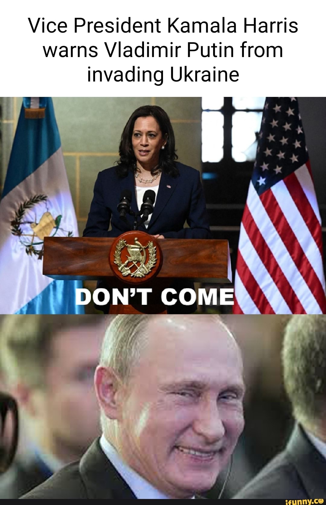 Vice President Kamala Harris warns Vladimir Putin from invading Ukraine ...