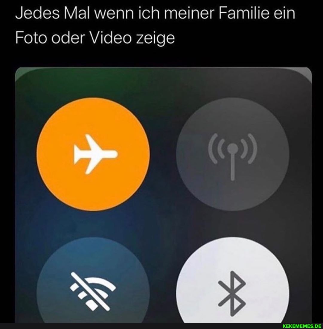Jedes Mal wenn ich meiner Familie ein
Foto oder Video zeige