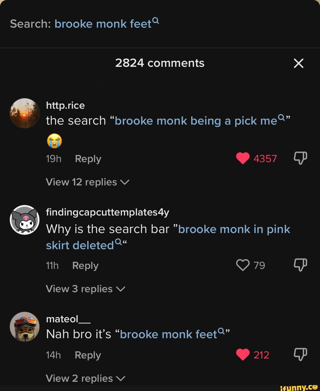 brook monk feet