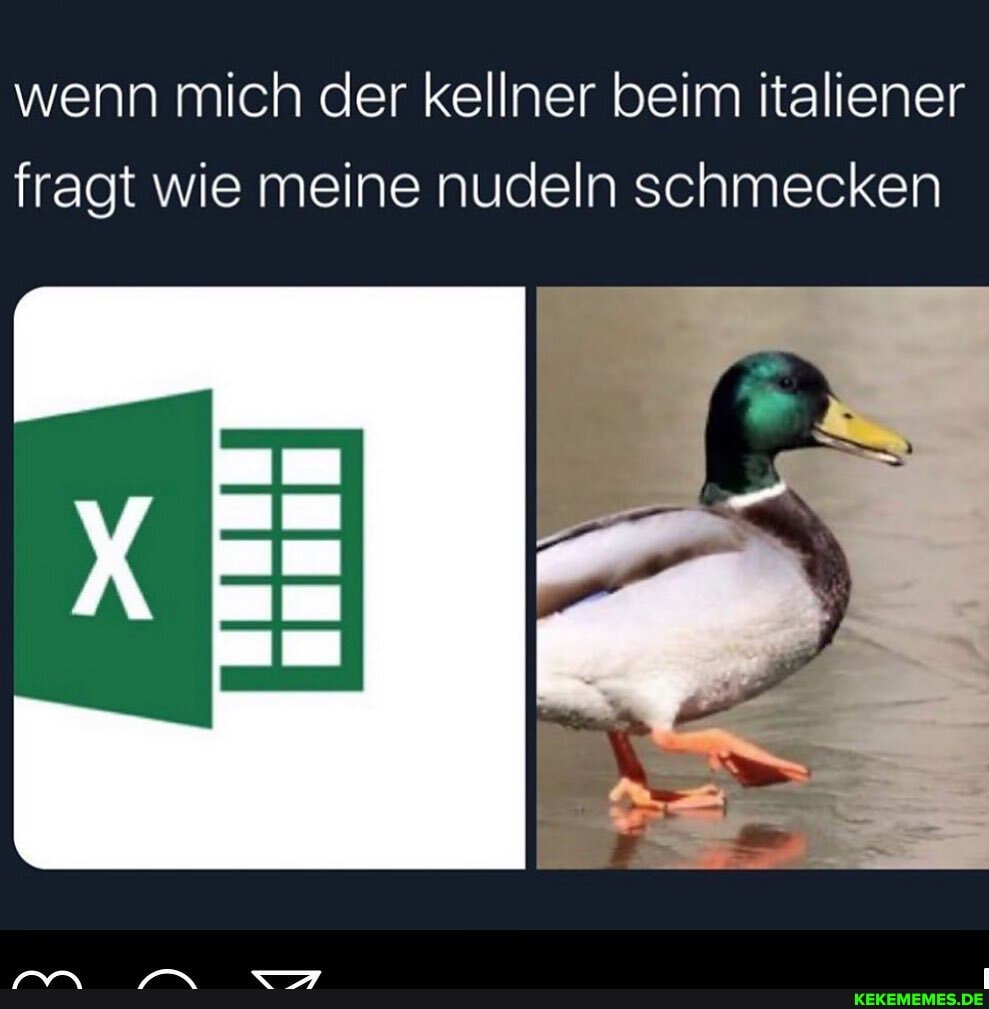 wenn mich der kellner beim italiener fragt wie meine nudeln schmecken