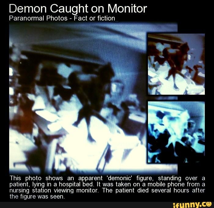 Demon Caught on Monitor Paranormal Photos - Fact or fiction This photo ...