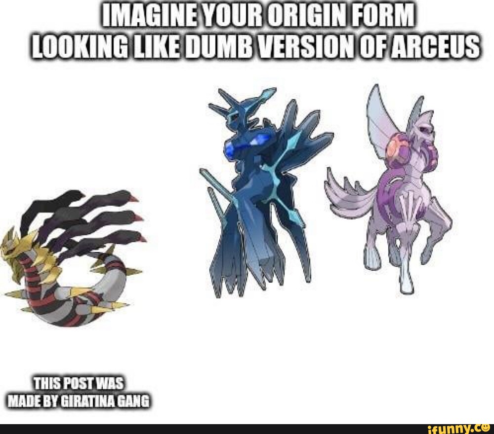 Ty on X: The Dialga and Palkia origin forms are so fucking stupid and bad  and of course I love them they're just a pair of idiots   / X