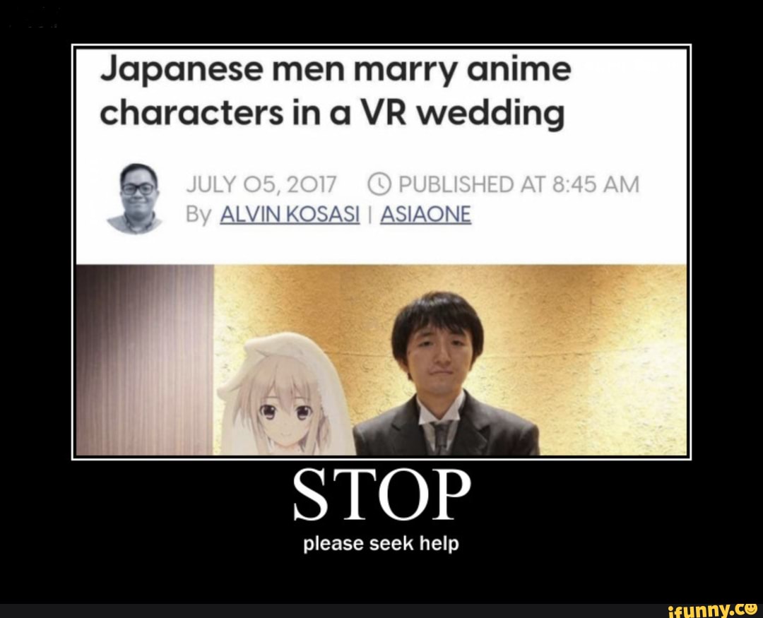 You Can Now Marry Anime Characters In Japan  You can now create and marry  your own anime character in virtual reality   By UNILAD  Facebook