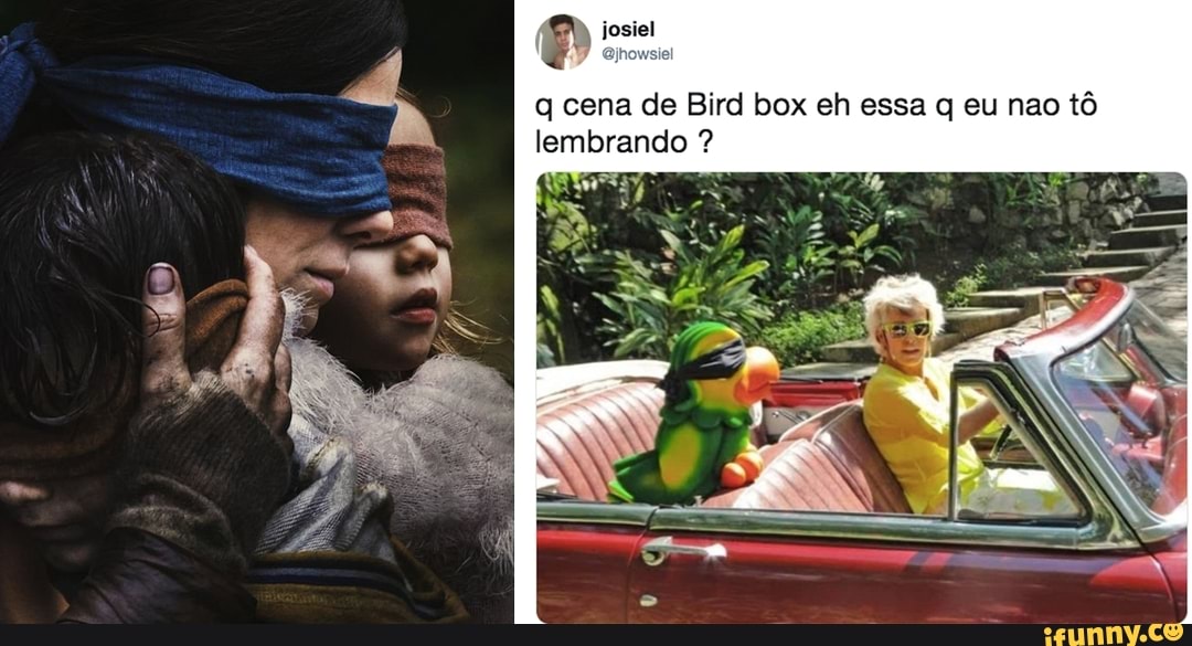 O josiel
q cena de Bird box eh essa q eu nao tô
lembrando