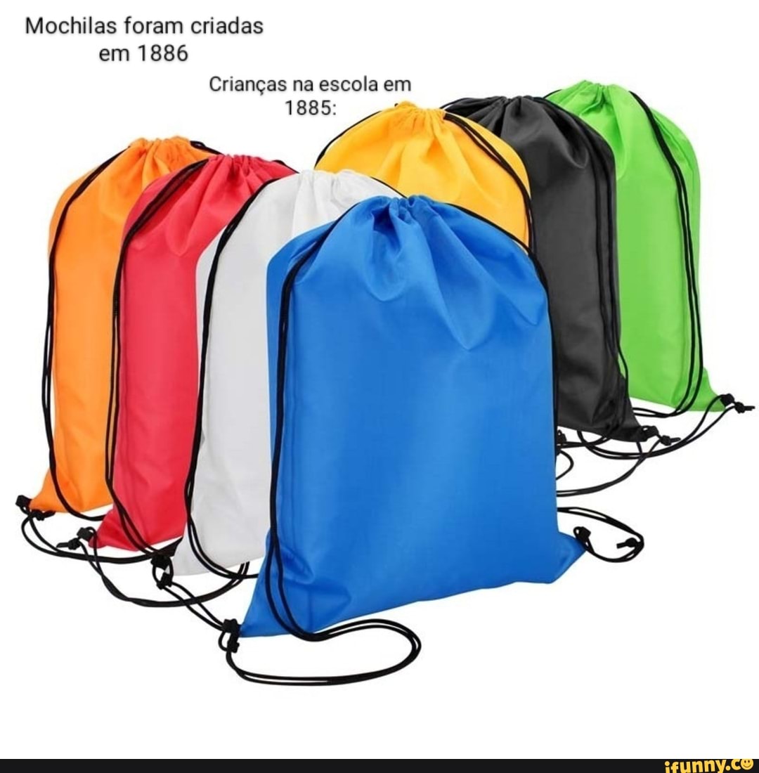 Mochilas foram criadas em 1886 Crianças na escola em 1885: AA - iFunny