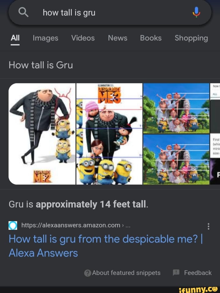 All Images Videos News Books Shopping _how tall is gru How tall is Gru ...