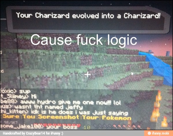 Your Charizard evolved into a Charizard!