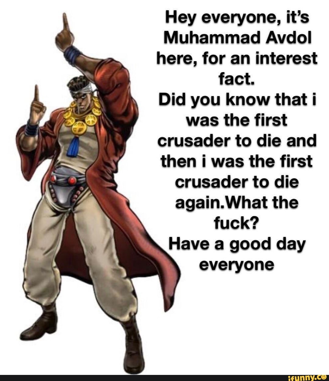 Hey everyone, it's Muhammad Avdol here, for an interest ...