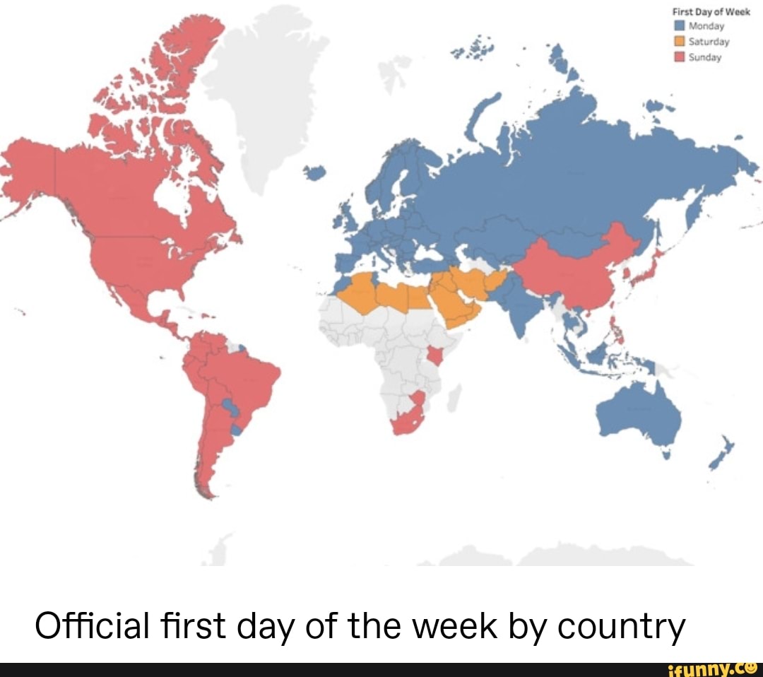 official first day of the week uk