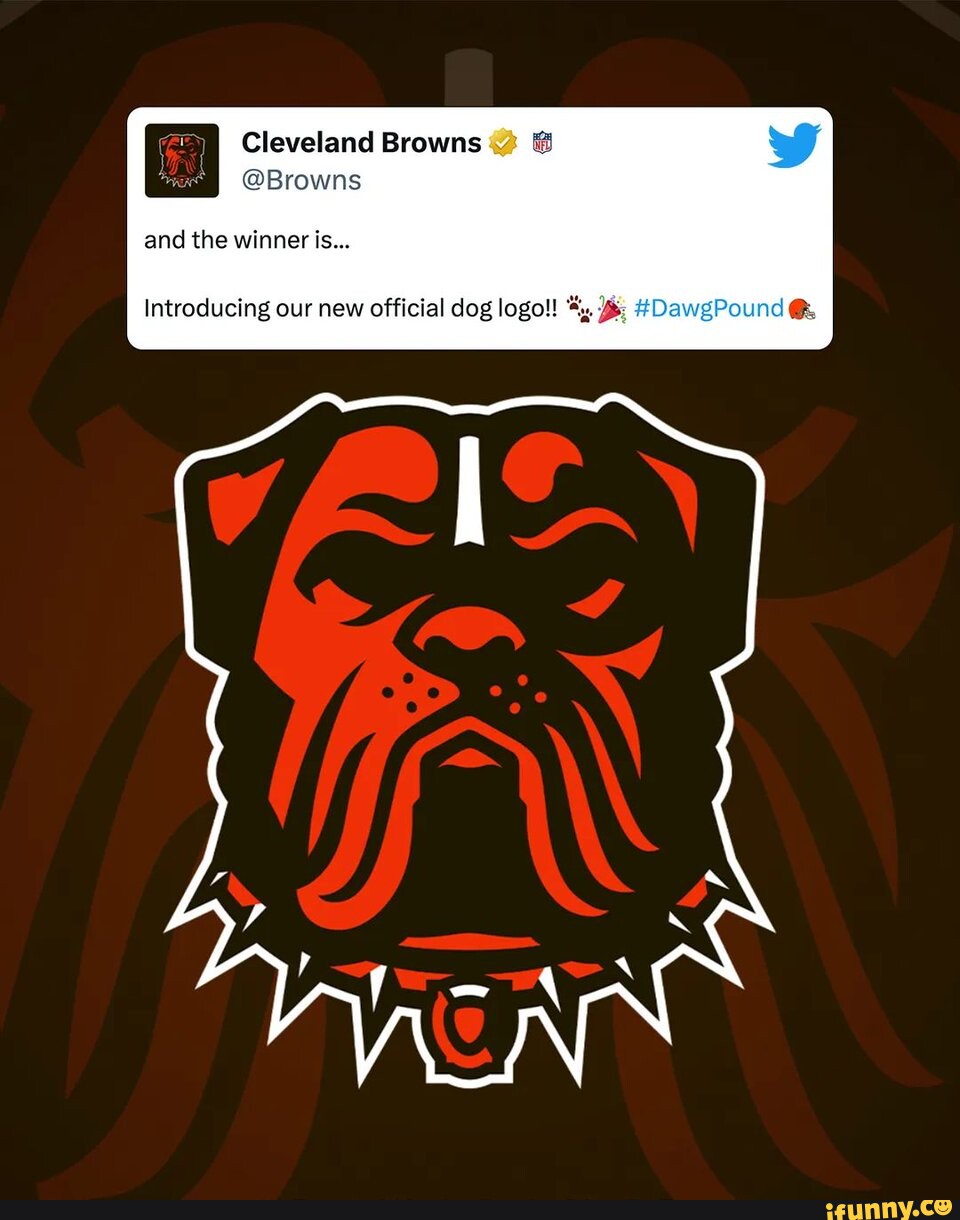 Cleveland Browns officially release new dog logo